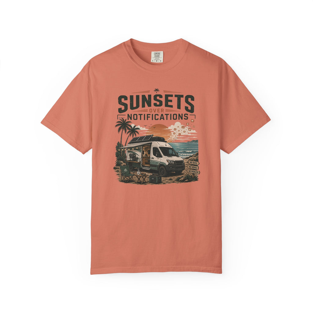 Sunsets Over Notifications - T-Shirt