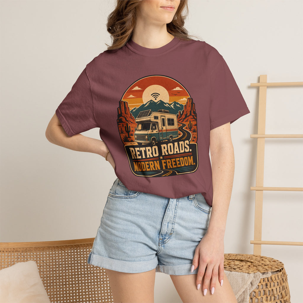 Retro Roads Modern Freedom - T-Shirt