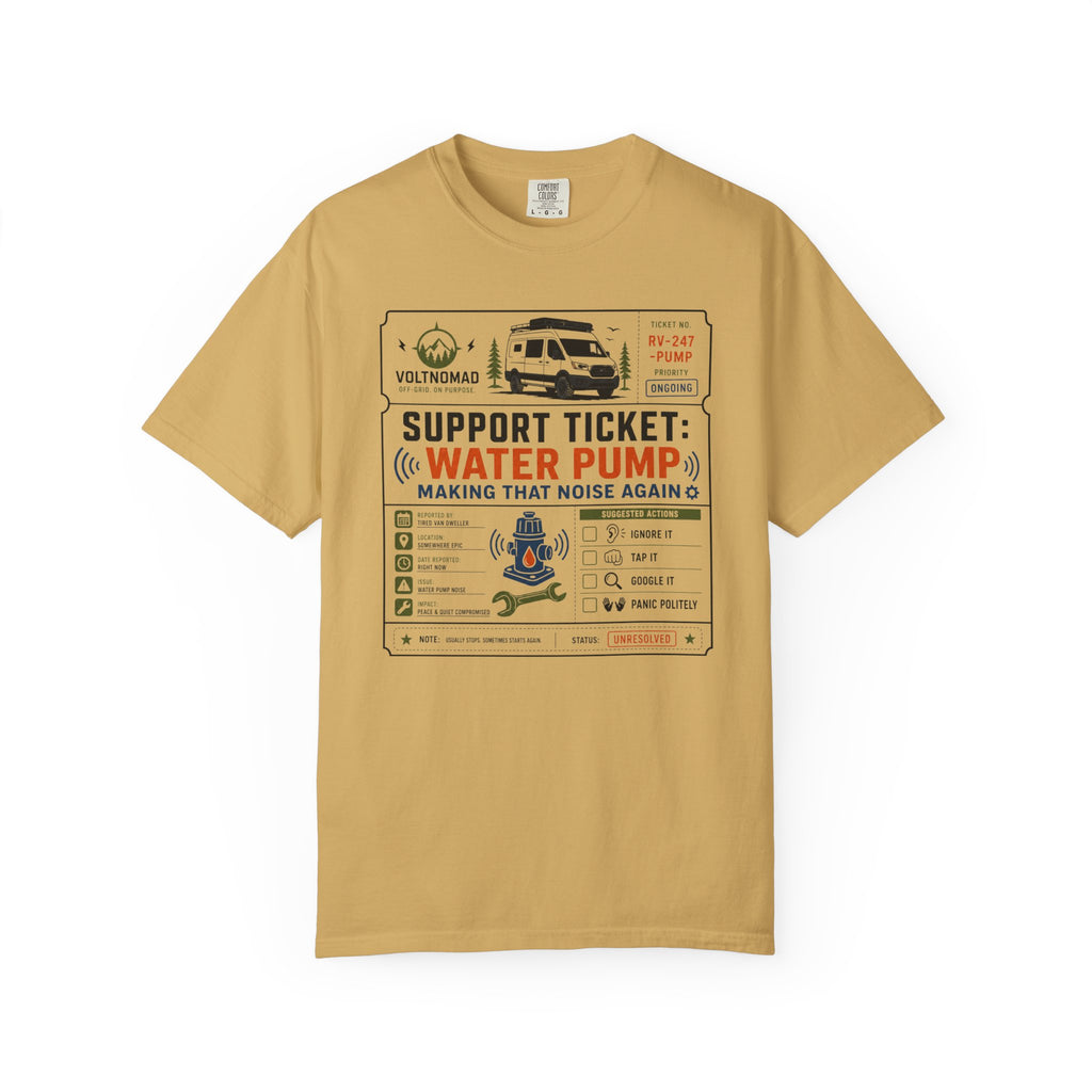 Support Ticket Water Pump Making That Noise Again - T-Shirt