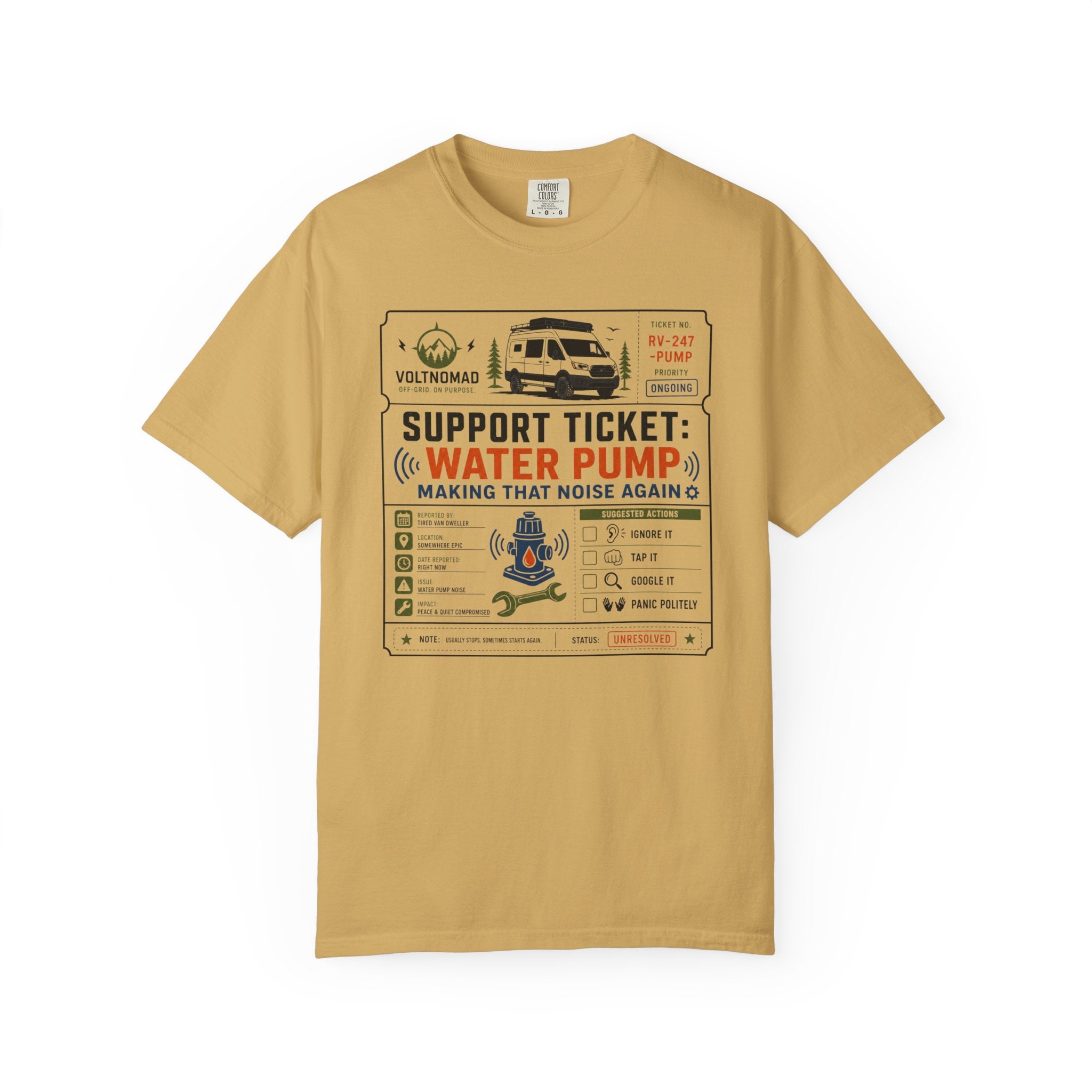 Support Ticket Water Pump Making That Noise Again - T-Shirt