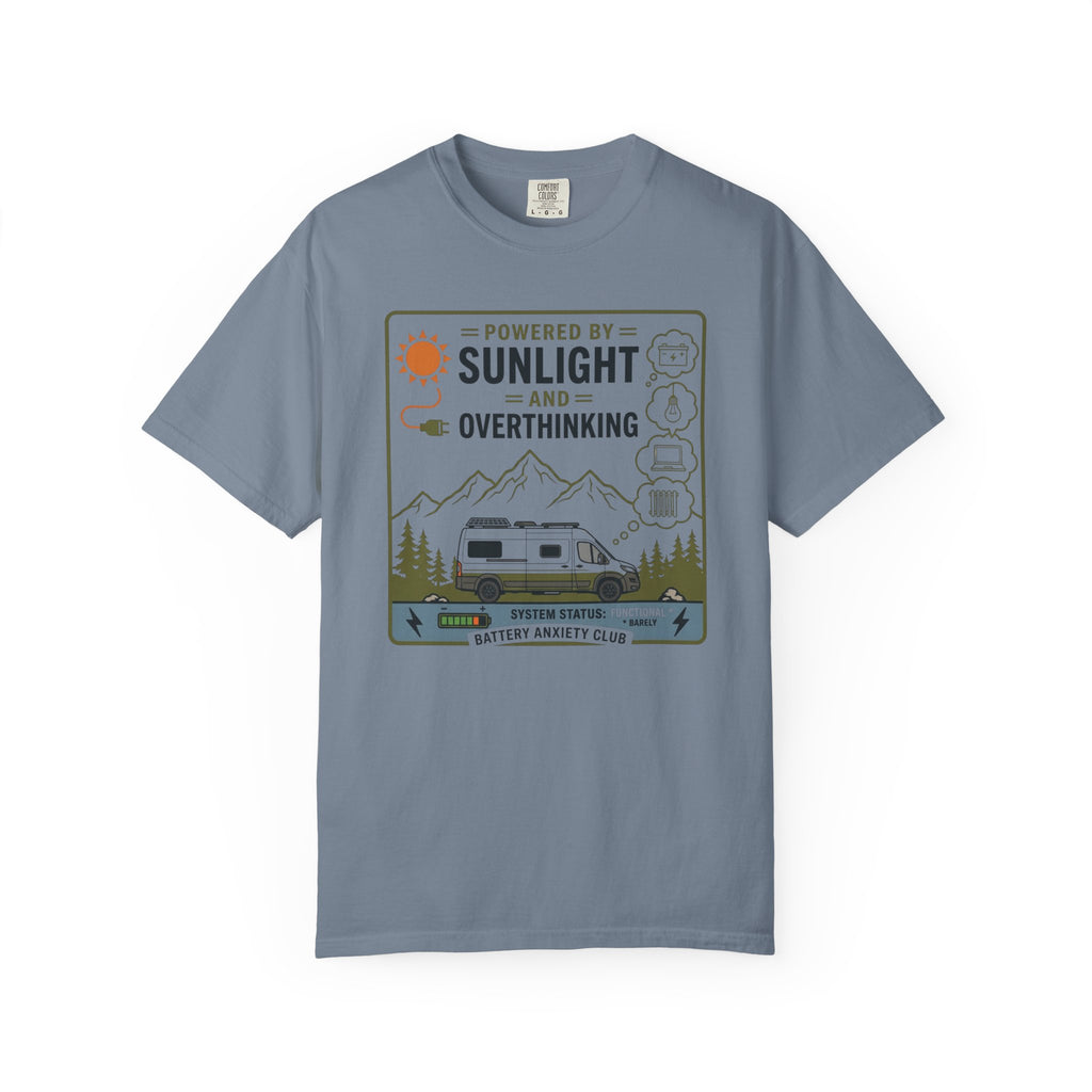 Powered By Sunlight And Overthinking - T-Shirt