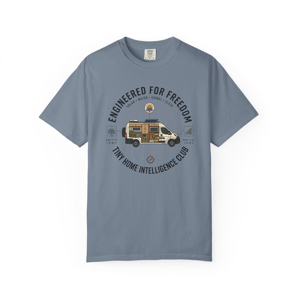 Engineered For Freedom Tiny Home Intelligence Club - T-Shirt