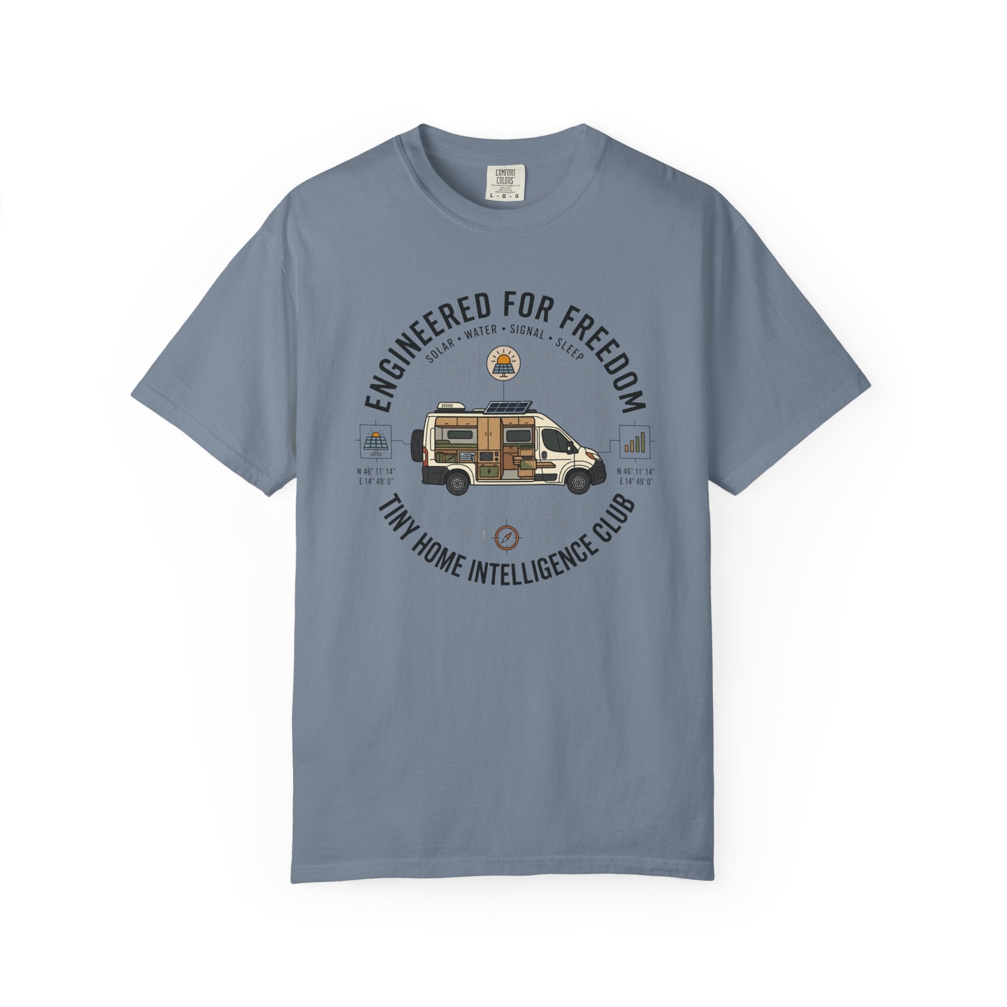 Engineered For Freedom Tiny Home Intelligence Club - T-Shirt