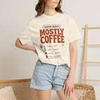 Camping Budget Mostly Coffee - T-Shirt