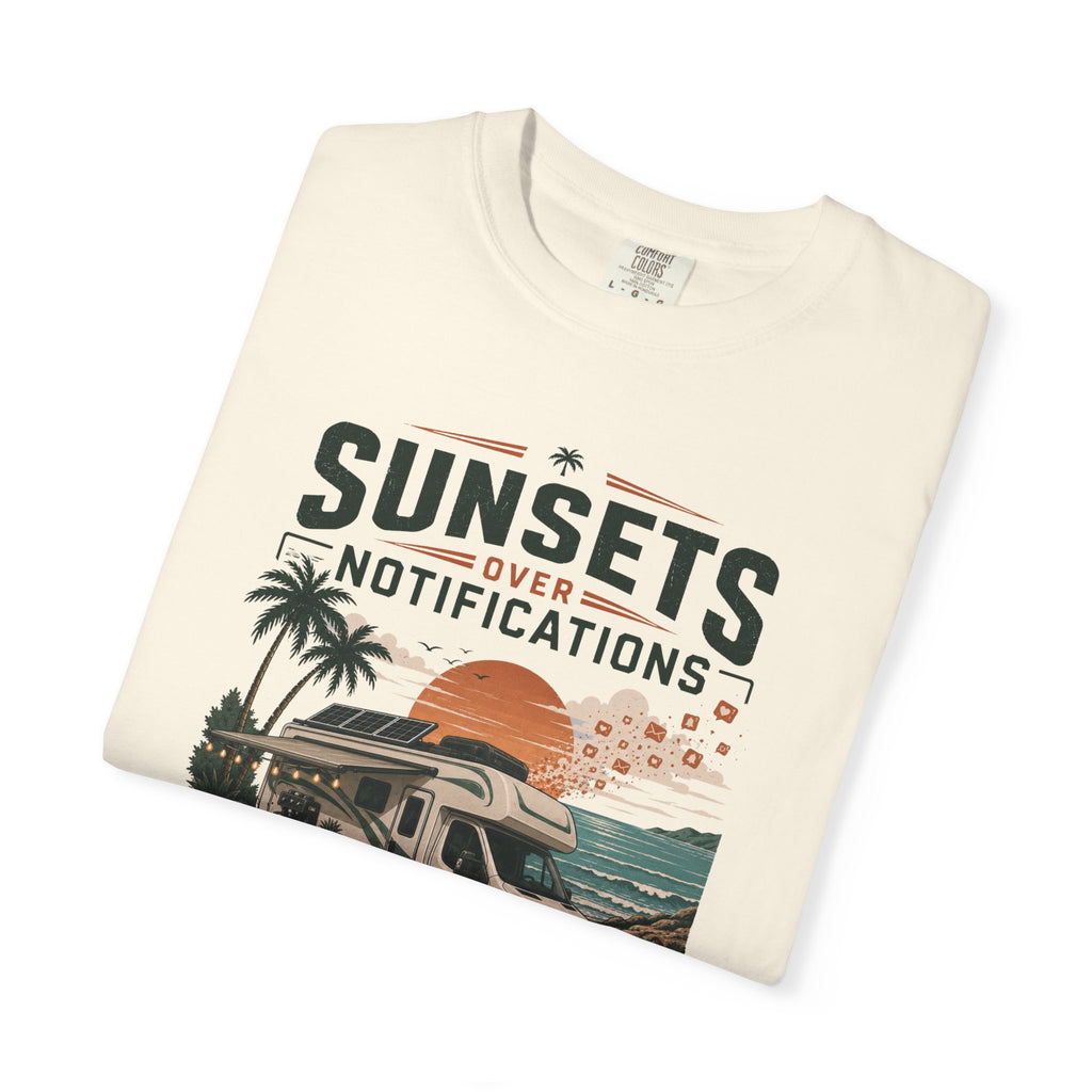 Sunsets Over Notifications - T-Shirt
