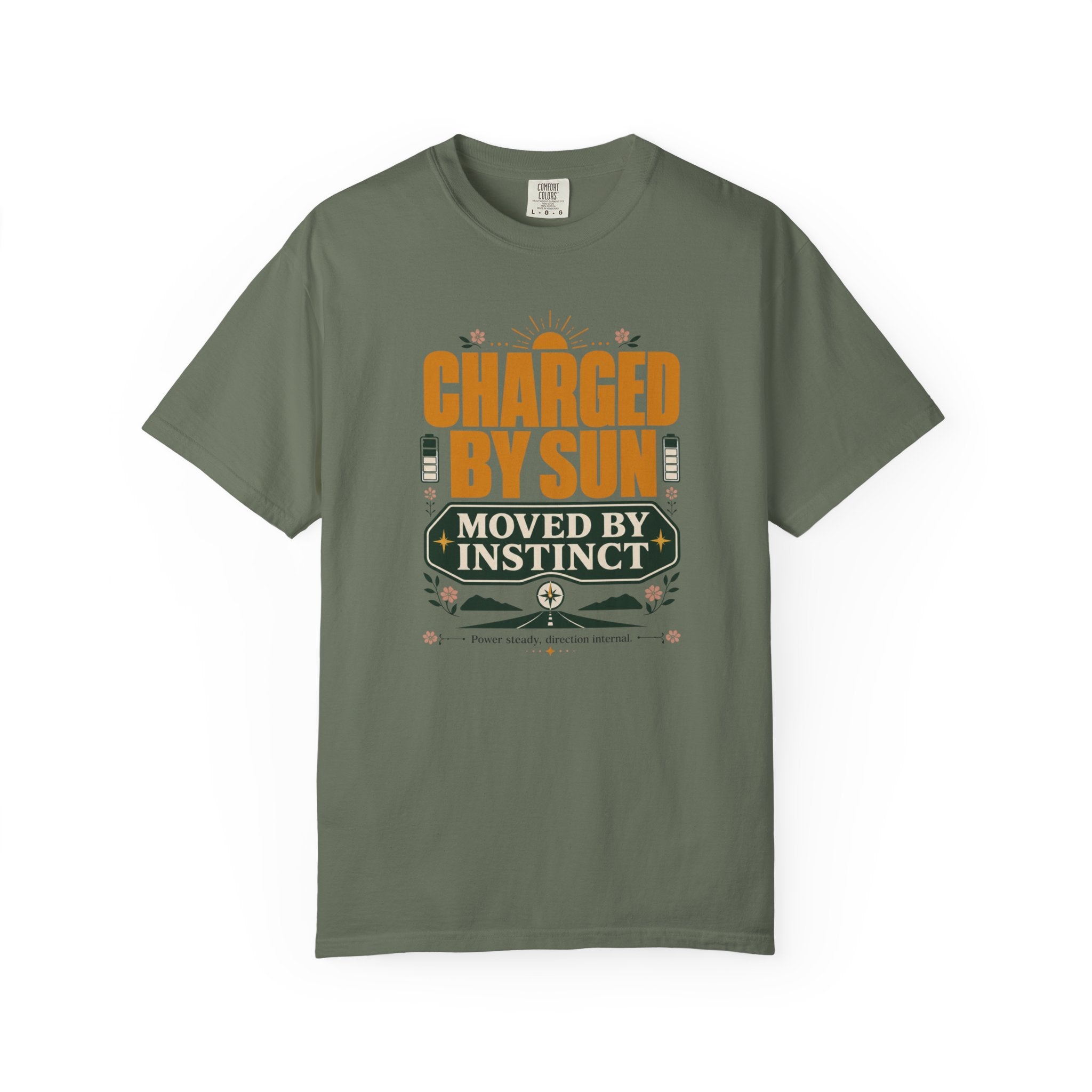 Charged By Sun Moved By Instinct - T-Shirt