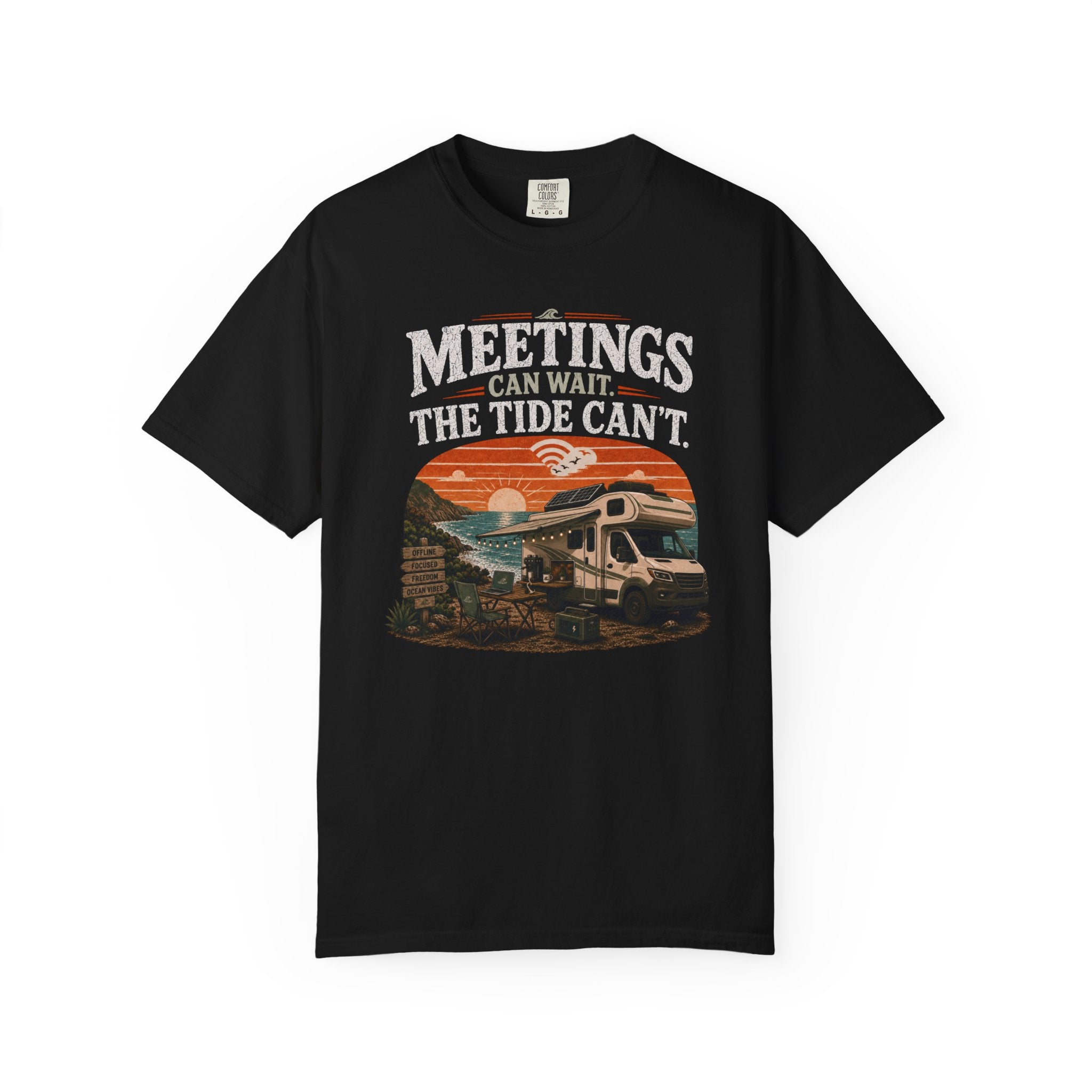 Meetings Can Wait The Tide Can't - T-Shirt