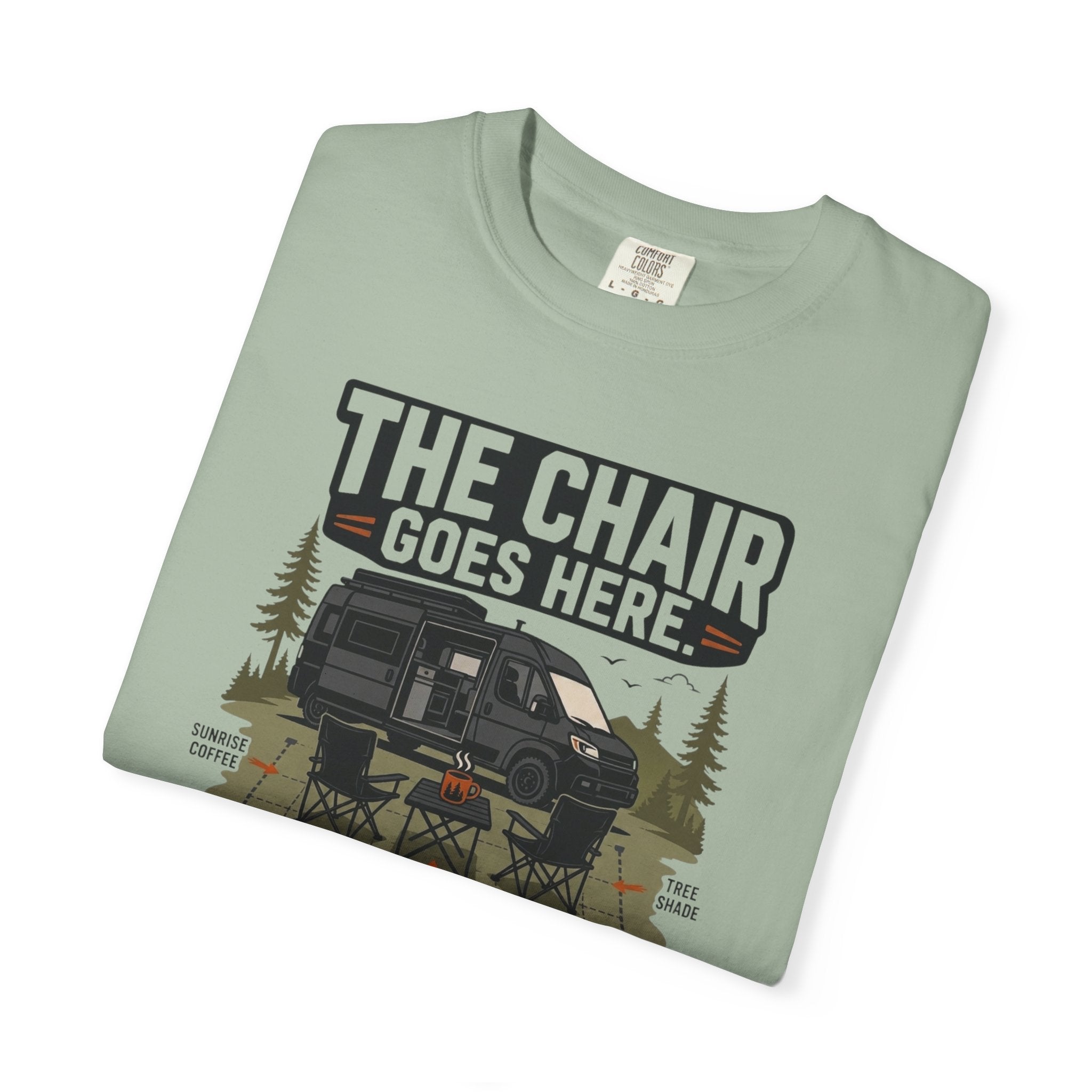 The Chair Goes Here - T-Shirt
