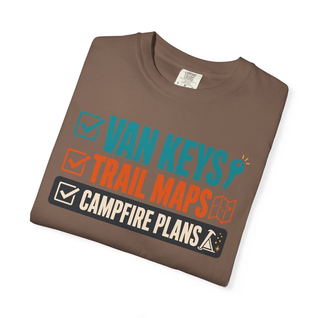 Van Keys Trail Maps Campfire Plans - T-Shirt