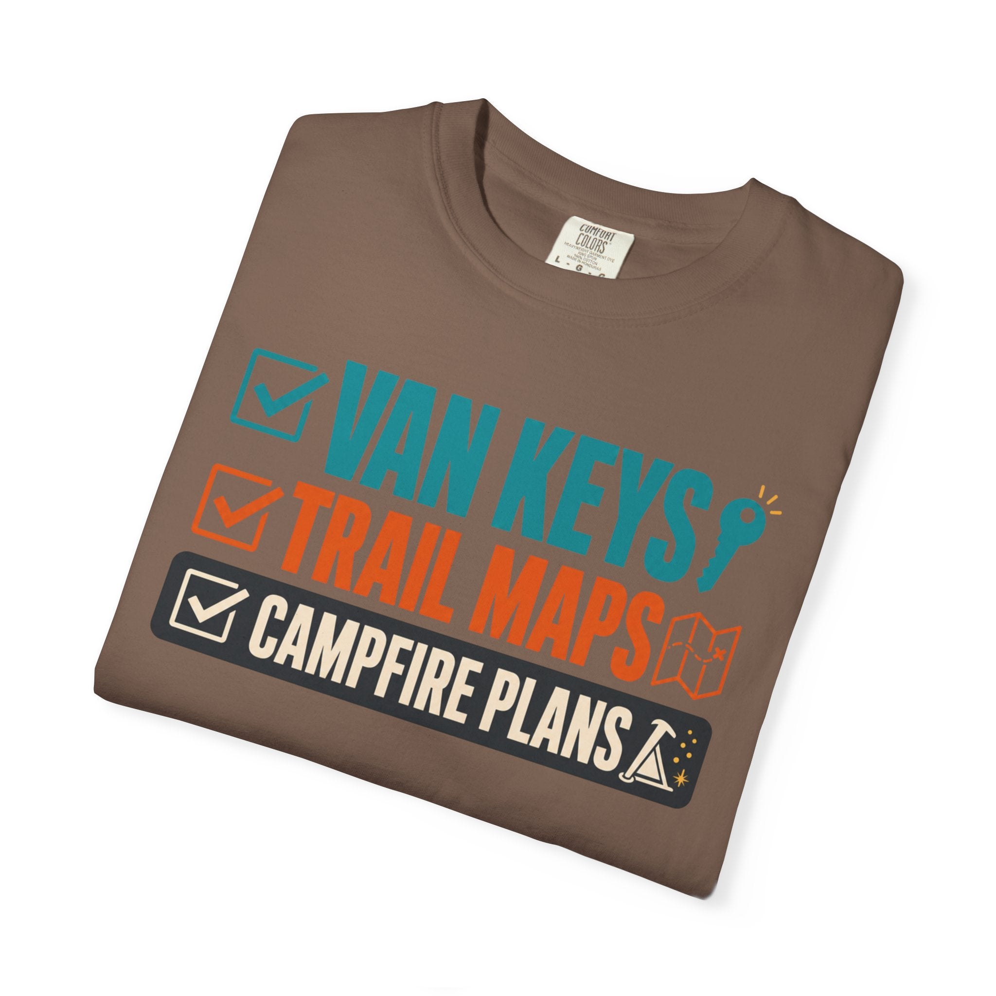 Van Keys Trail Maps Campfire Plans - T-Shirt