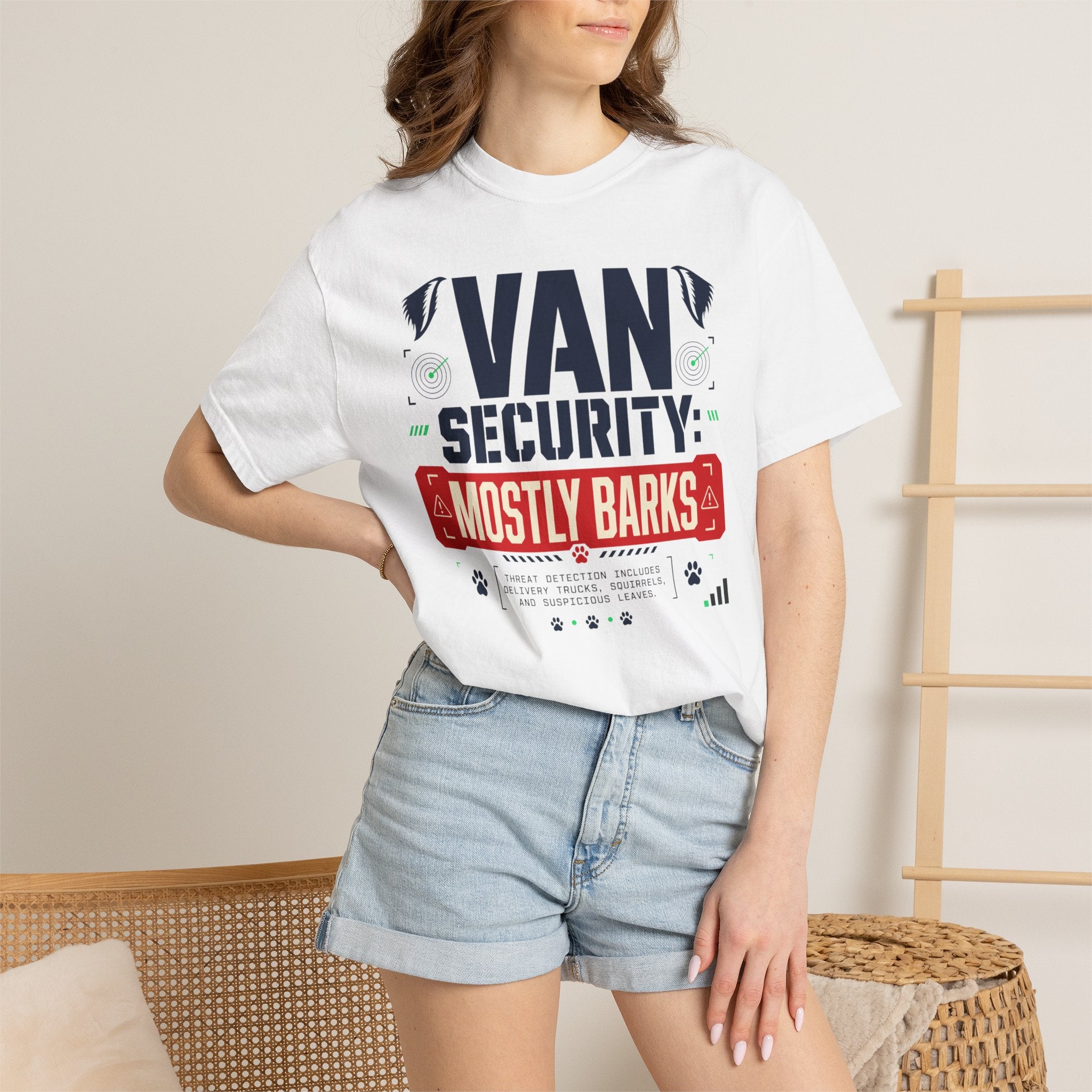 Van Security Mostly Barks - T-Shirt