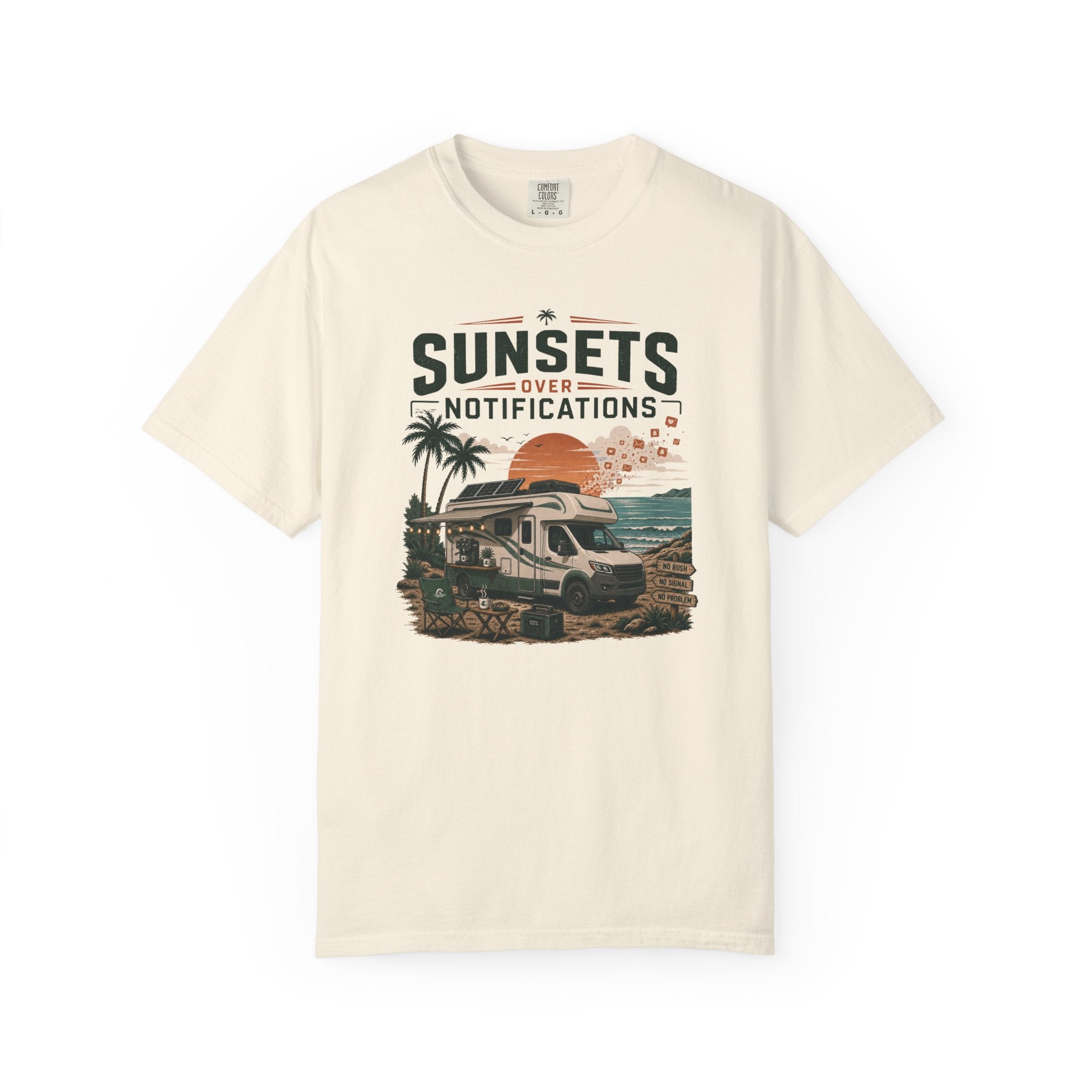 Sunsets Over Notifications - T-Shirt