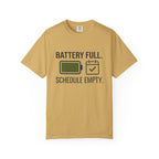 Battery Full Schedule Empty - T-Shirt
