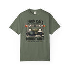 Zoom Call In The Front Mountains In The Back - T-Shirt