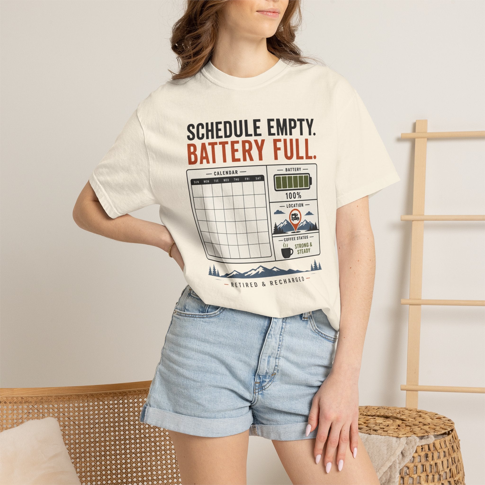 Schedule Empty Battery Full - T-Shirt