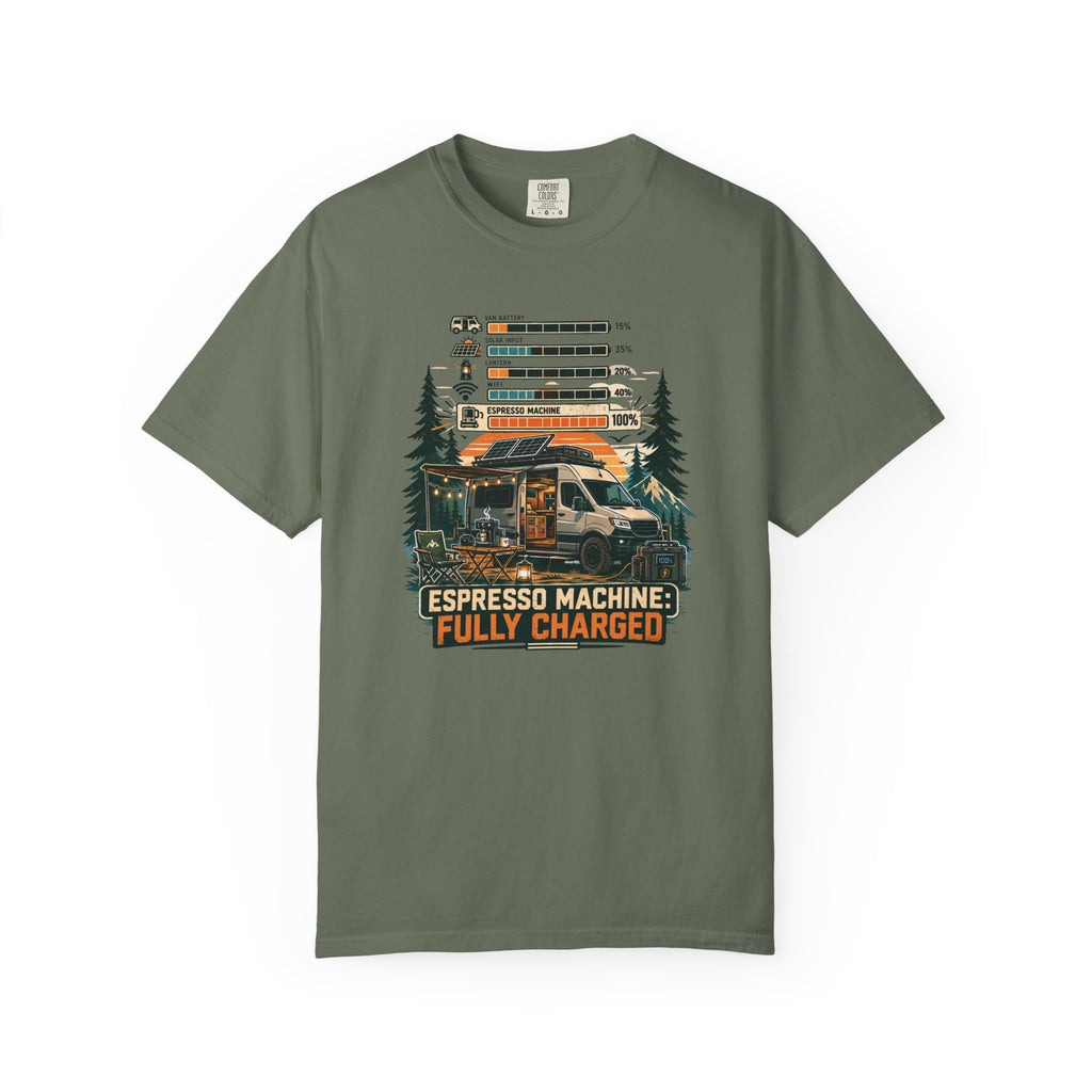 Espresso Machine Fully Charged - T-Shirt