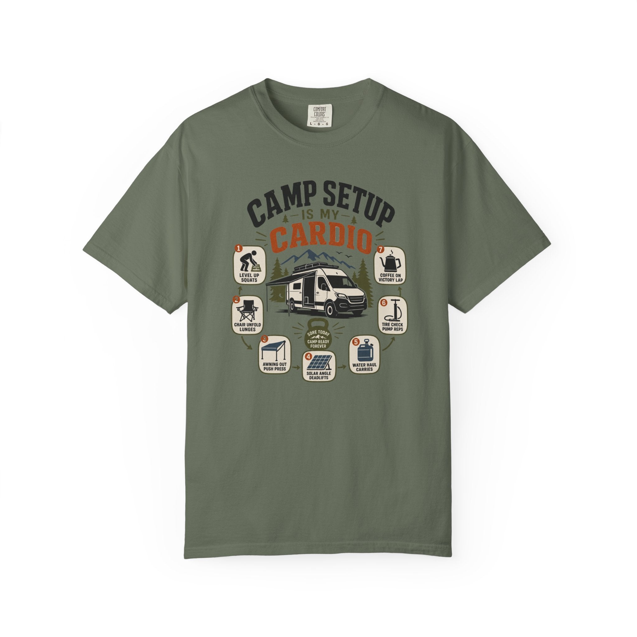 Camp Setup Is My Cardio - T-Shirt