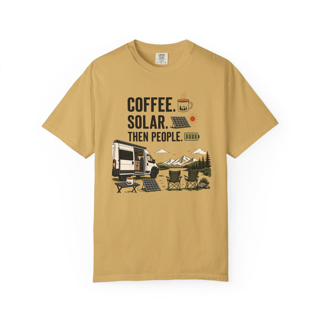 Coffee Solar Then People - T-Shirt