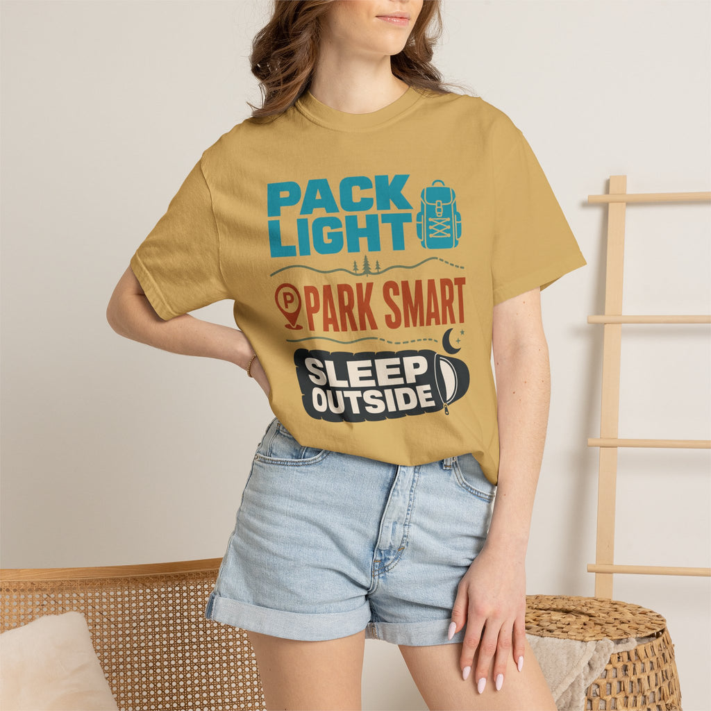 Pack Light Park Smart Sleep Outside - T-Shirt