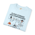 Cloud Storage And Camping Grounds - T-Shirt