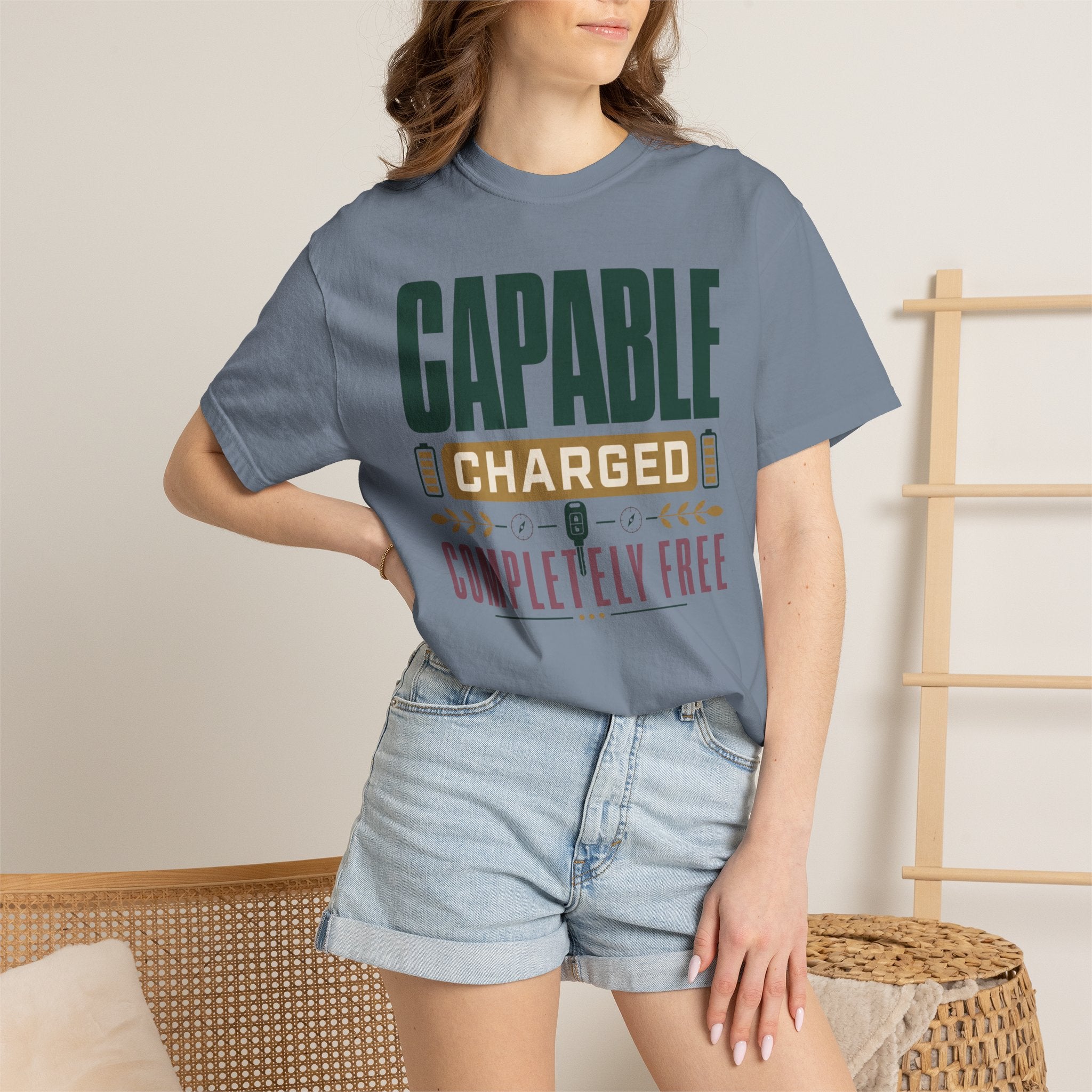 Capable Charged Completely Free - T-Shirt