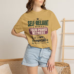 Self Reliant With A Four Pawed Witness - T-Shirt