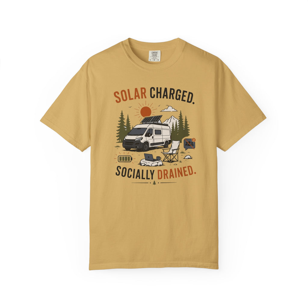Solar Charged Socially Drained - T-Shirt