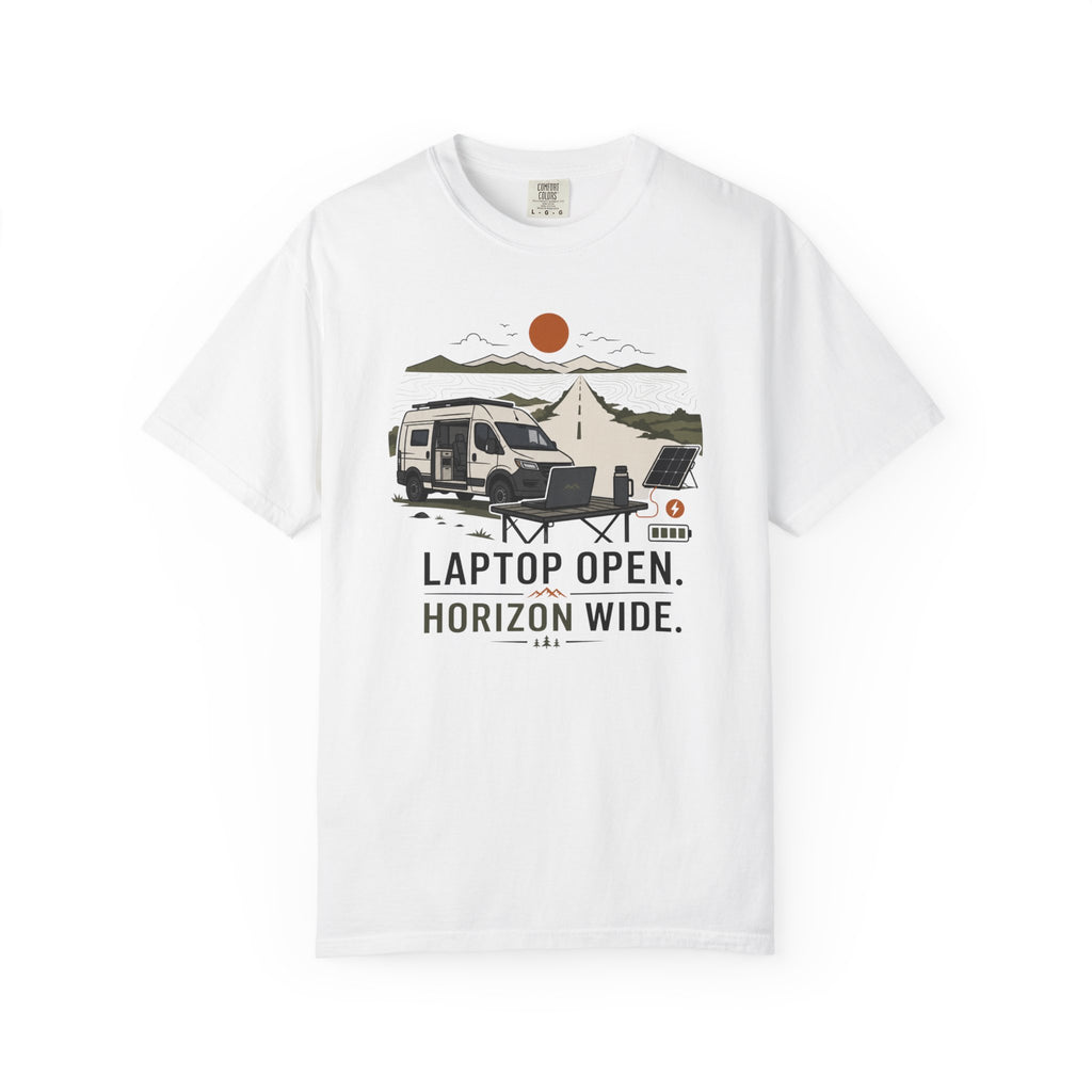 Laptop Open Horizon Wide - T-Shirt