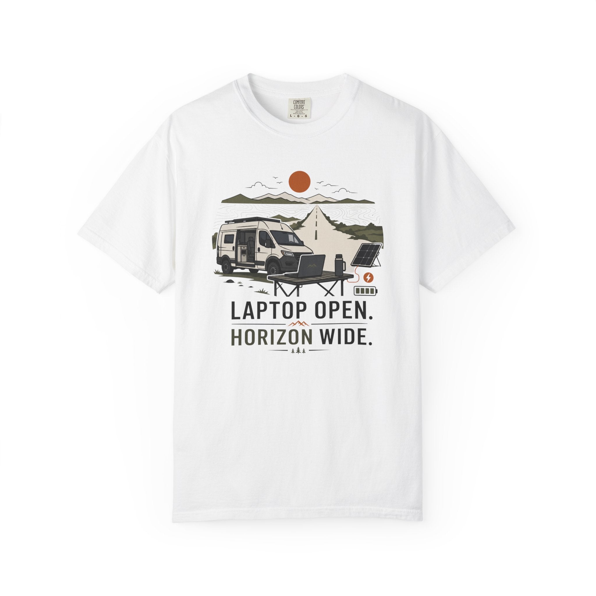 Laptop Open Horizon Wide - T-Shirt