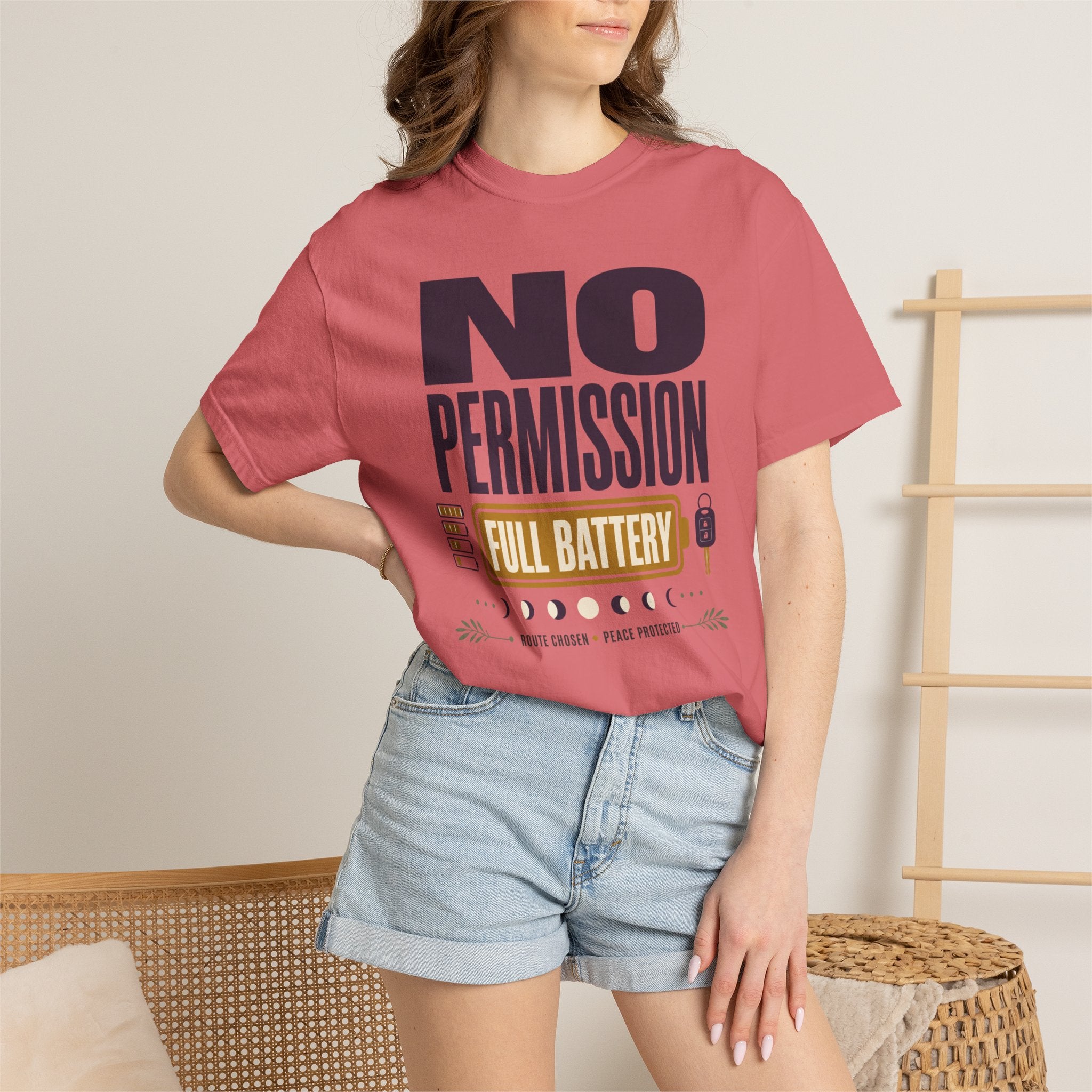 No Permission Full Battery - T-Shirt