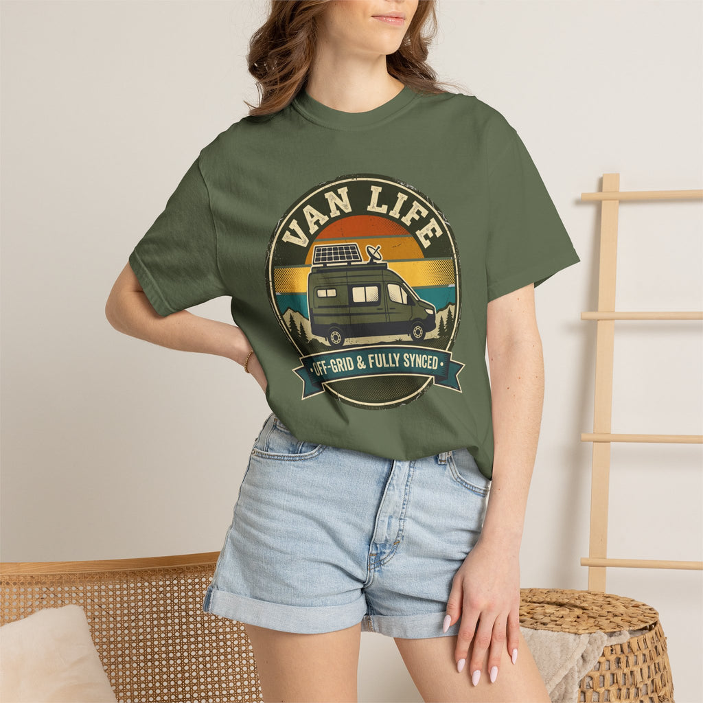 Van Life Offgrid And Fully Synced - T-Shirt