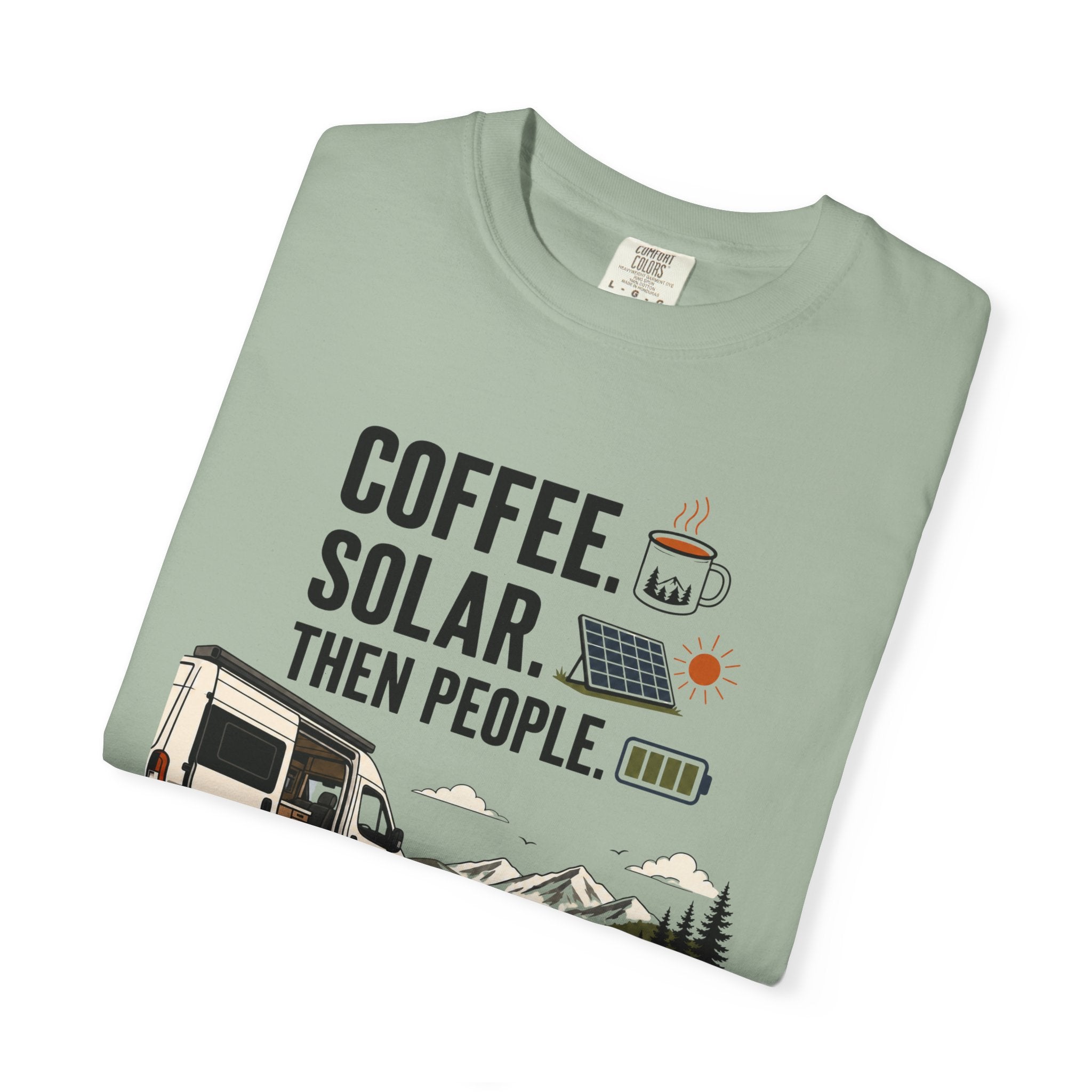 Coffee Solar Then People - T-Shirt