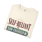 Self Reliant And Sun Charged - T-Shirt