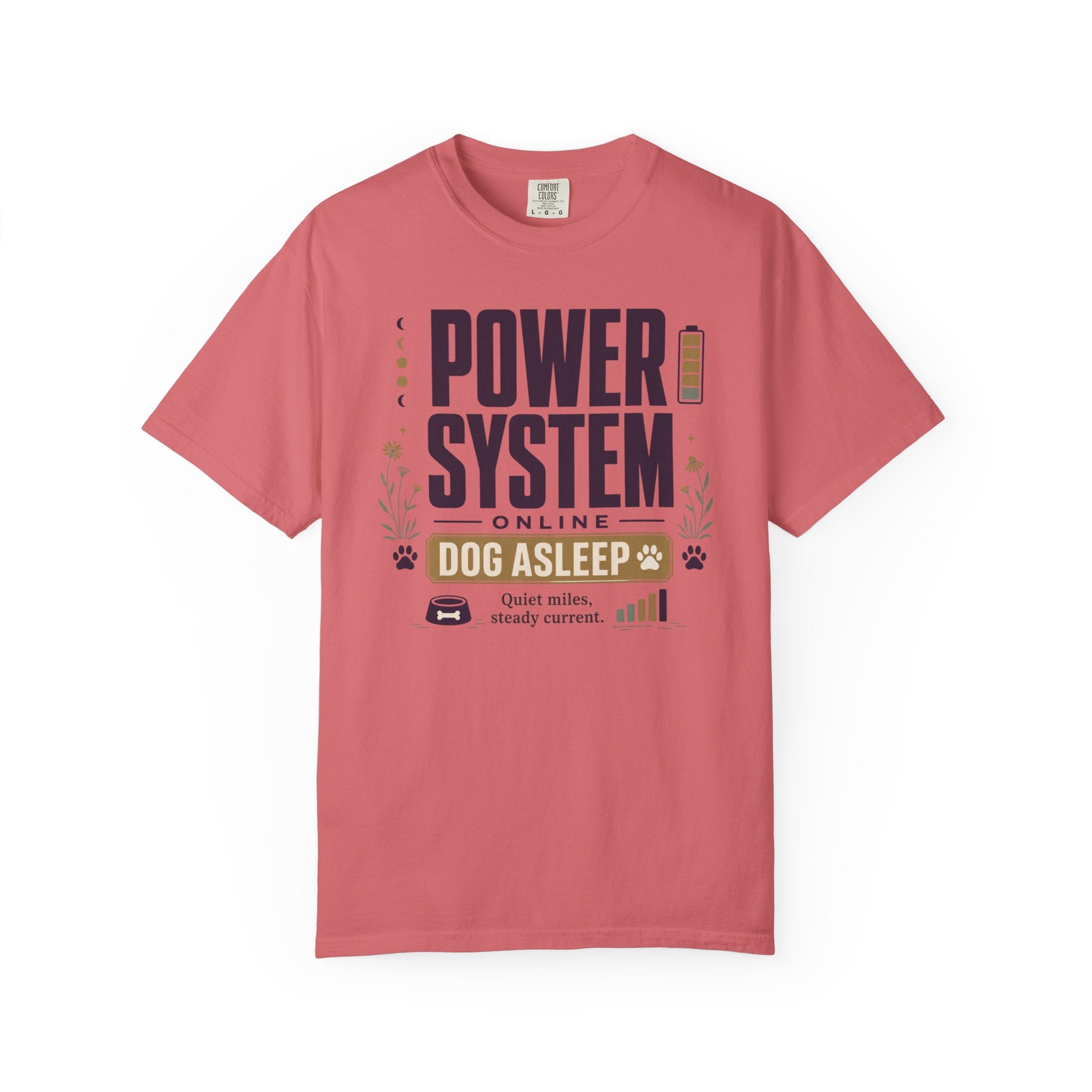 Power System Online Dog Asleep - T-Shirt
