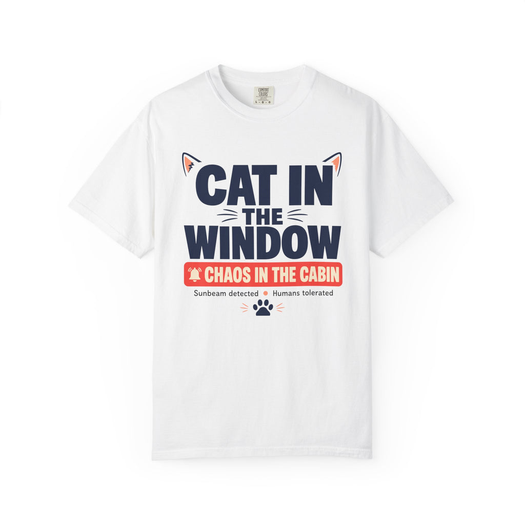 Cat In The Window Chaos In The Cabin - T-Shirt