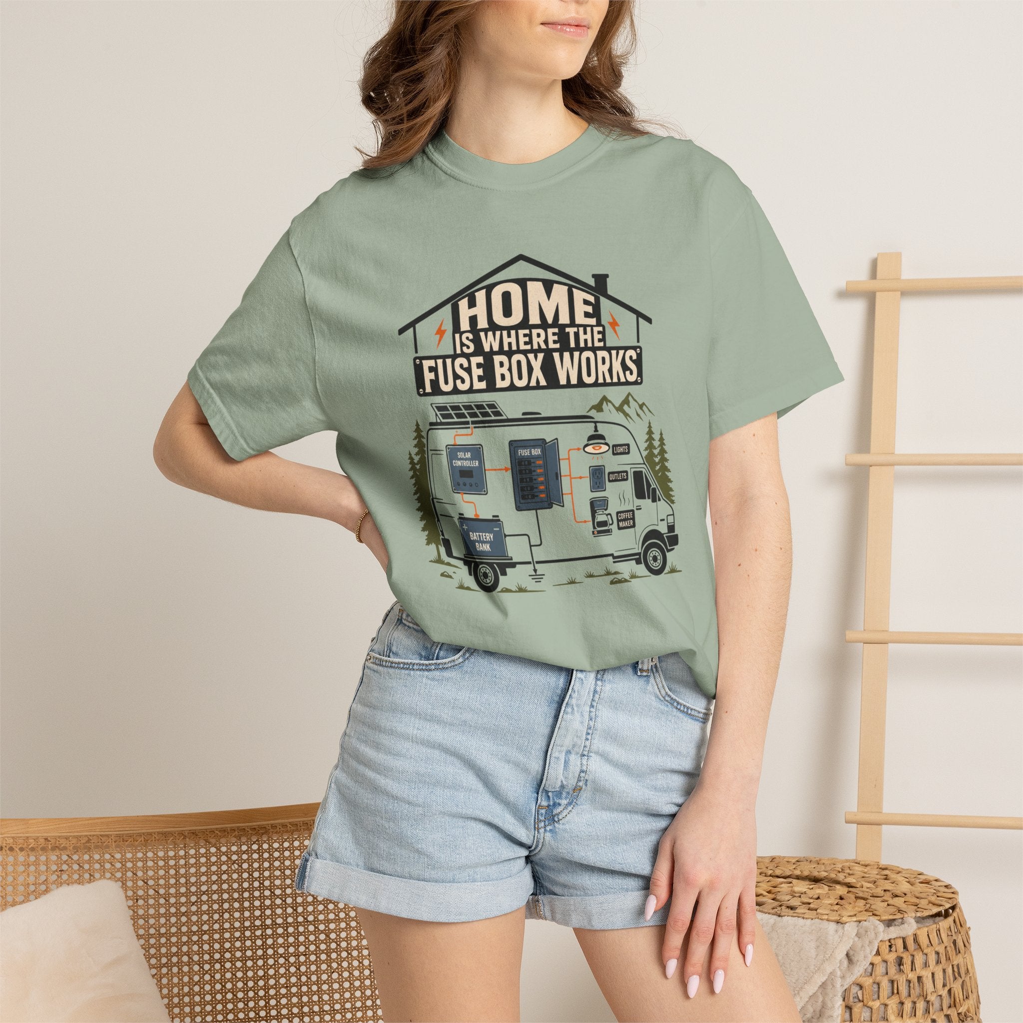 Home Is Where The Fuse Box Works - T-Shirt