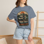 Zoom Call In The Front Mountains In The Back - T-Shirt