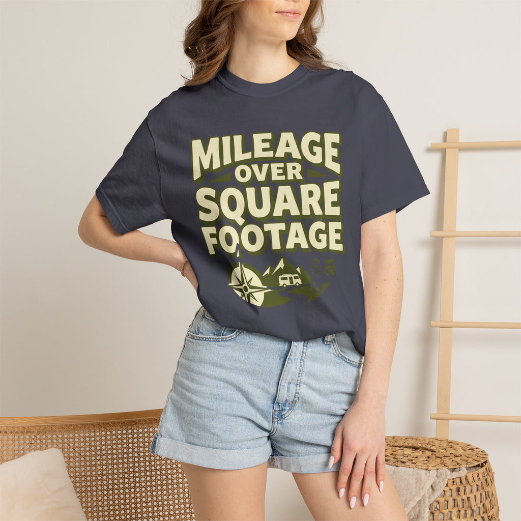 Mileage Over Square Footage - T-Shirt