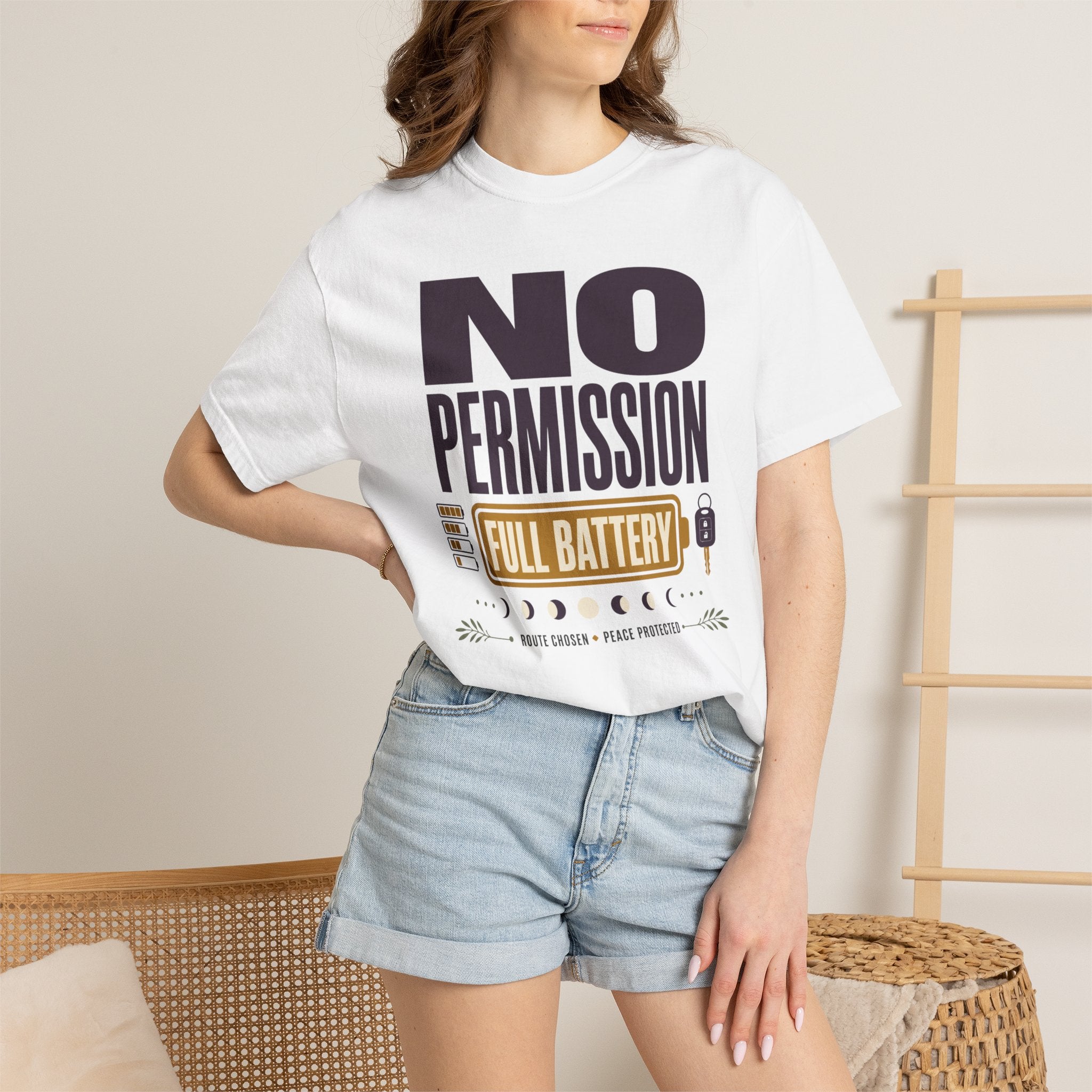 No Permission Full Battery - T-Shirt