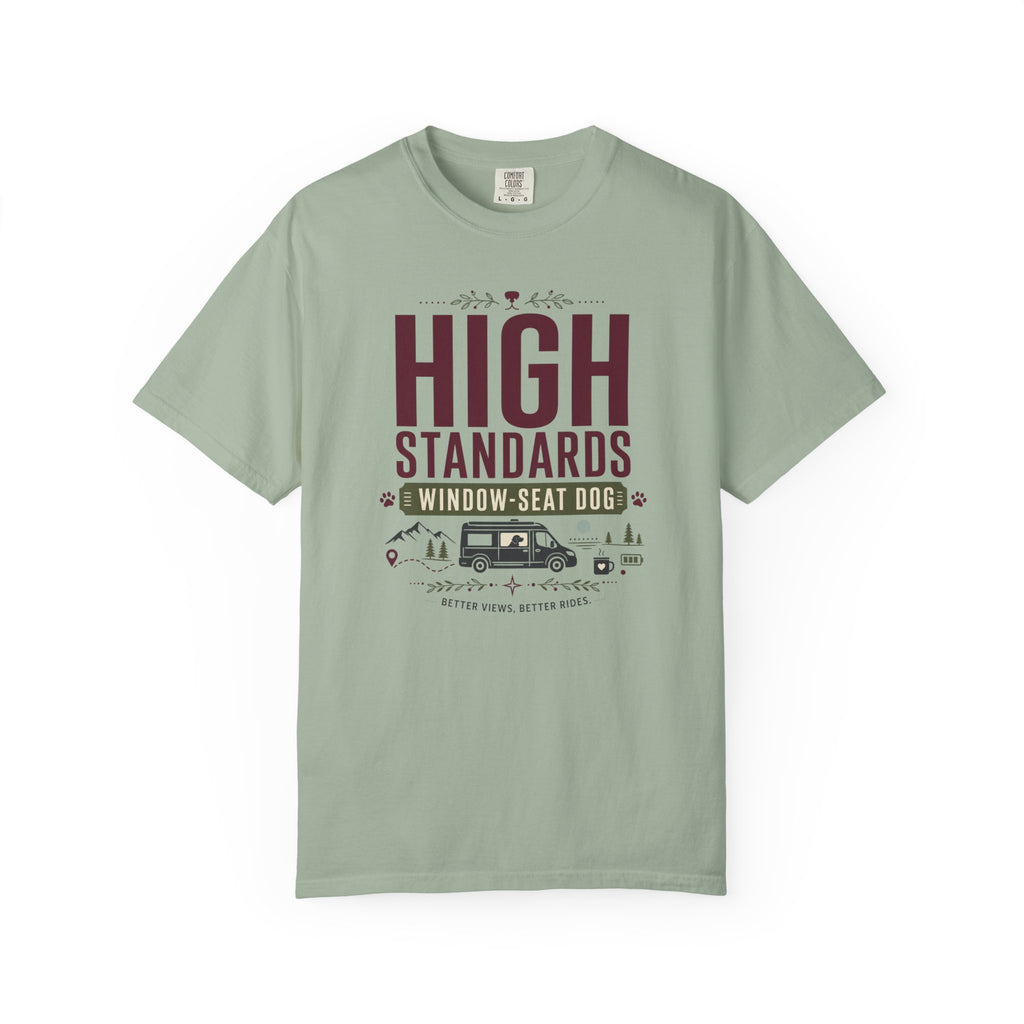 High Standards Window Seat Dog - T-Shirt