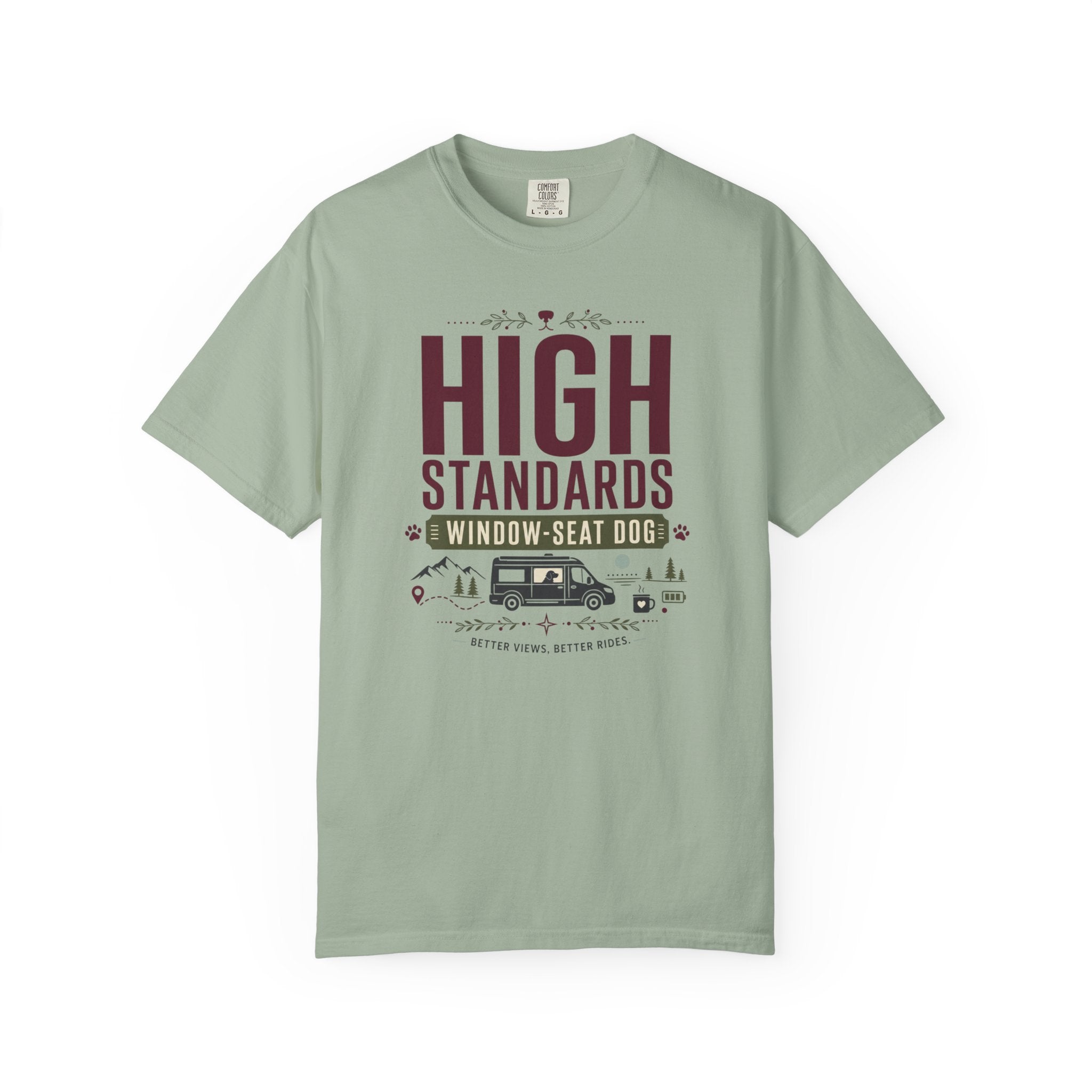 High Standards Window Seat Dog - T-Shirt
