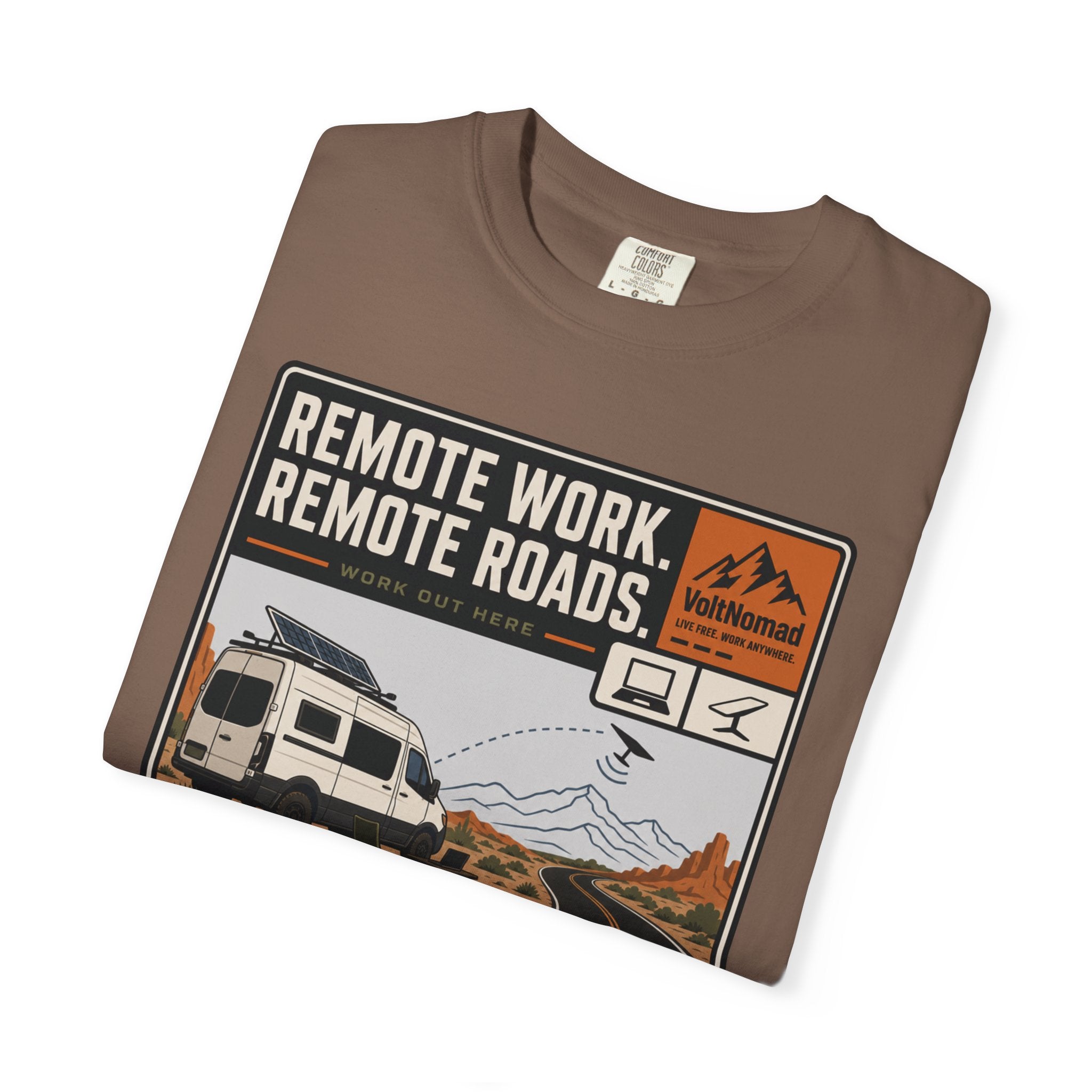 Remote Work Remote Roads - T-Shirt