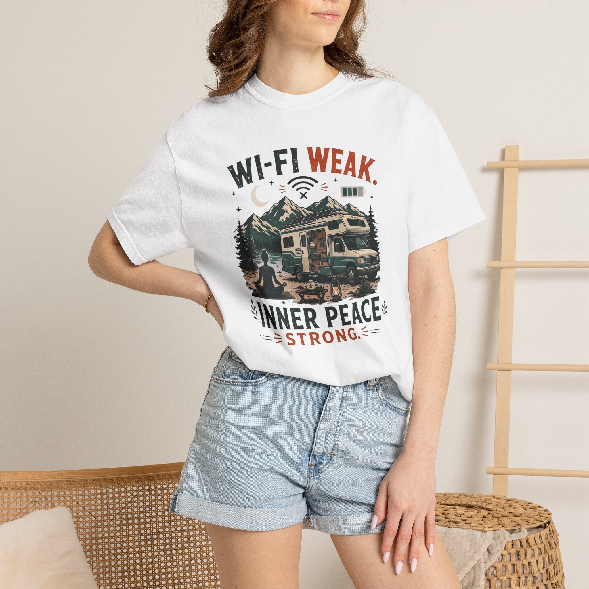 Wi-Fi Weak Inner Peace Strong - T-Shirt