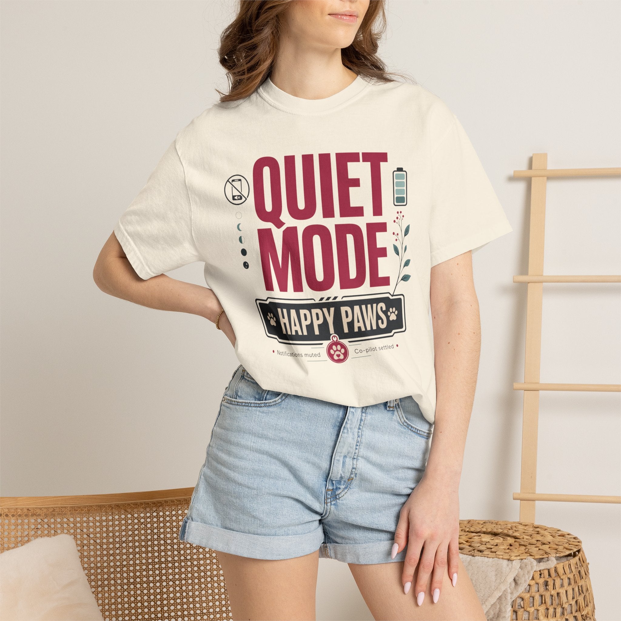 Quiet Mode Happy Paws - T-Shirt
