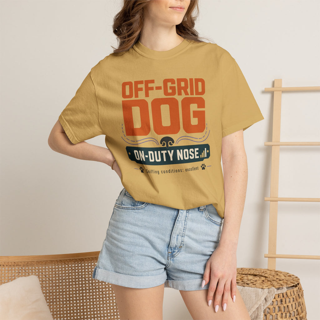 Off Grid Dog On Duty Nose - T-Shirt