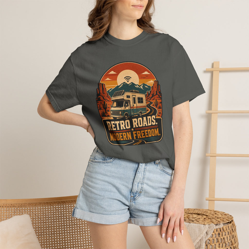 Retro Roads Modern Freedom - T-Shirt