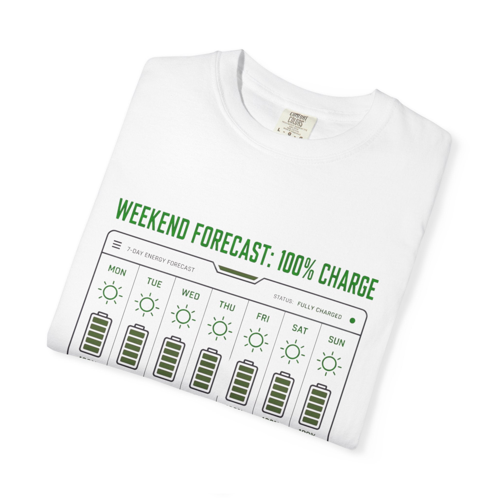 Weekend Forecast 100 Percent Charge - T-Shirt