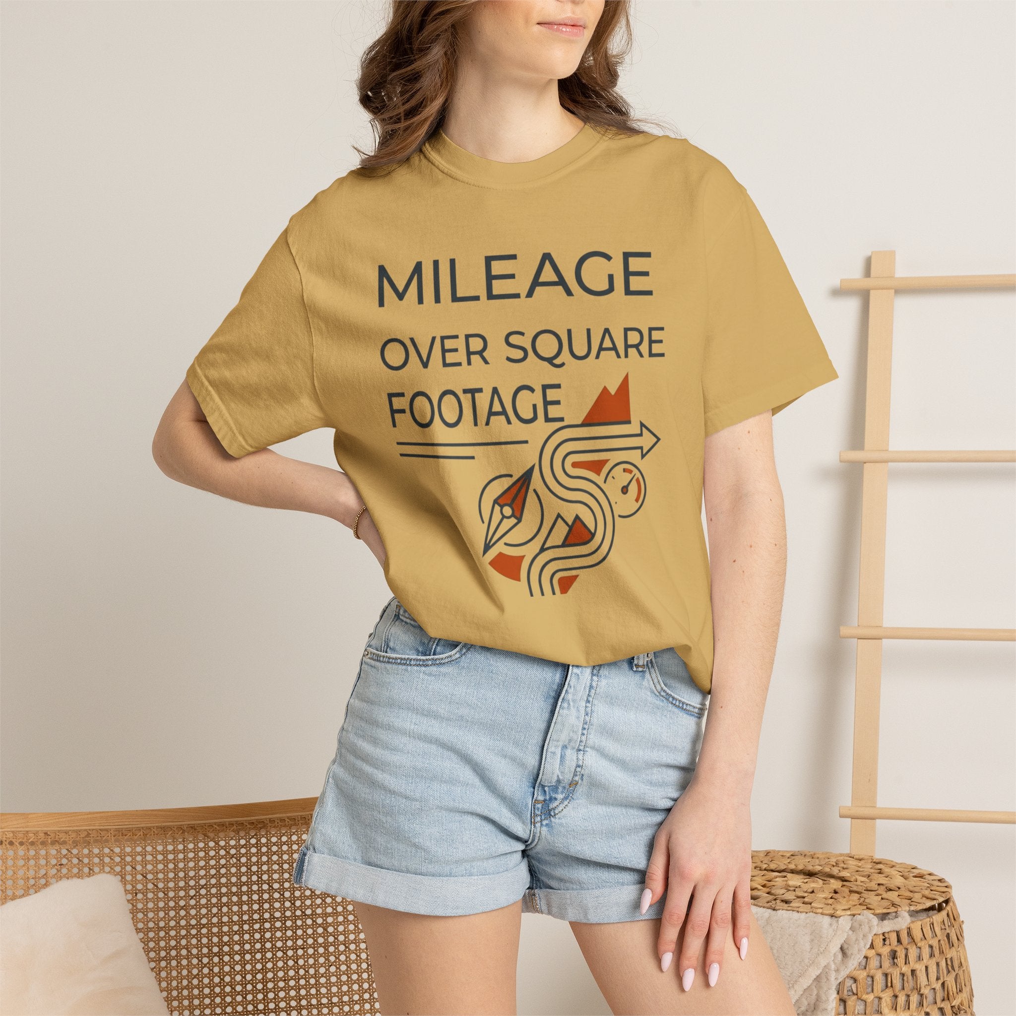 Mileage Over Square Footage - T-Shirt
