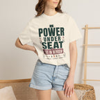 Power Under Seat Cat In Window - T-Shirt