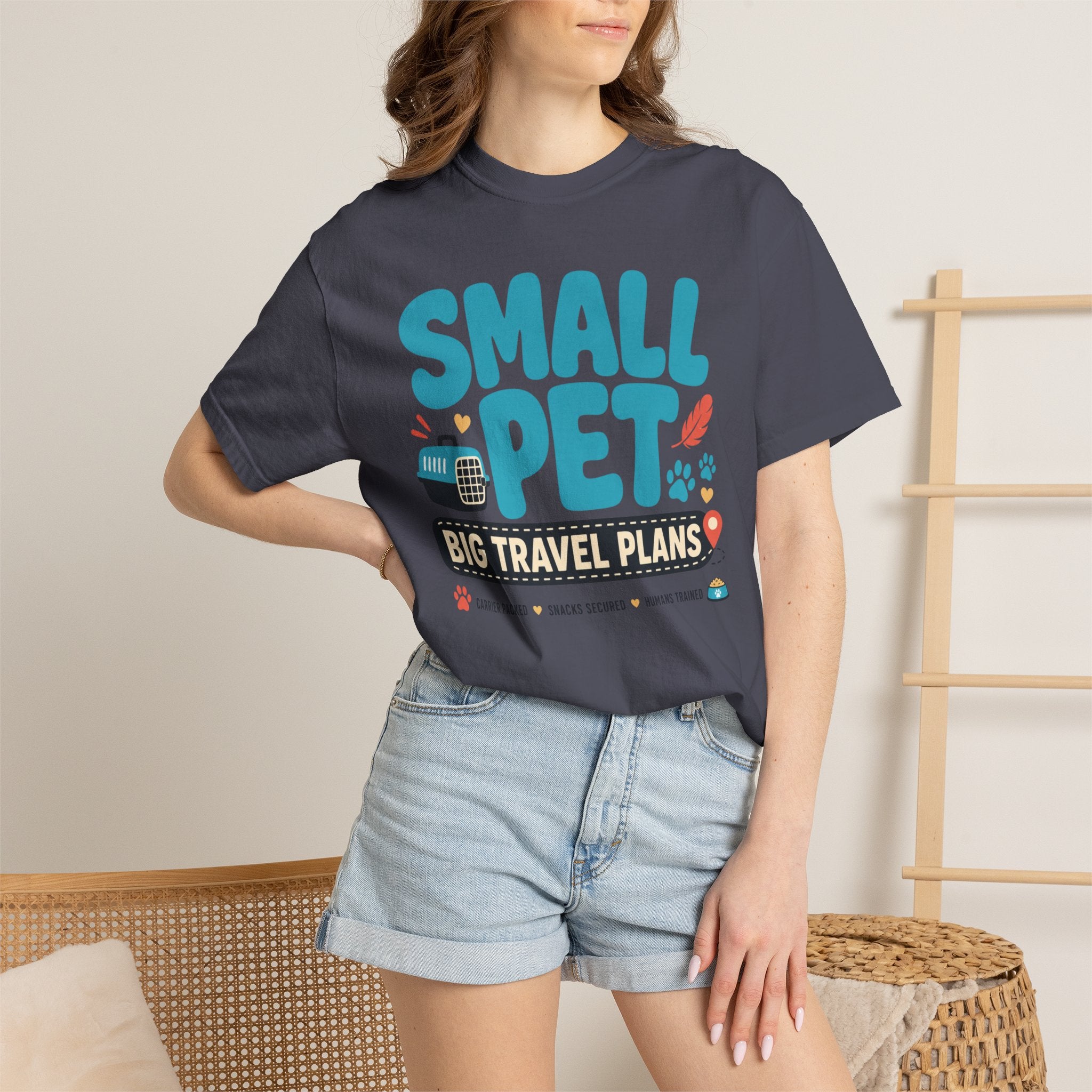 Small Pet Big Travel Plans - T-Shirt